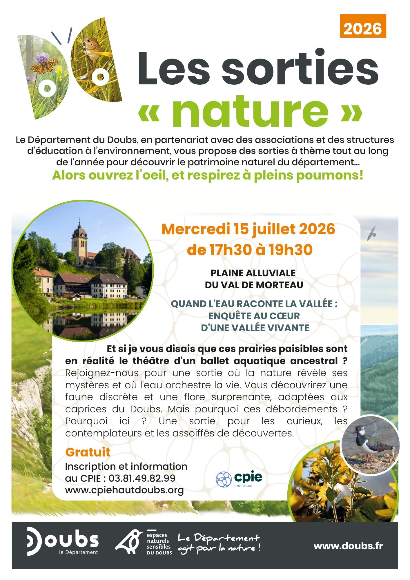 Affiche 15.07.2026 - sortie nature
